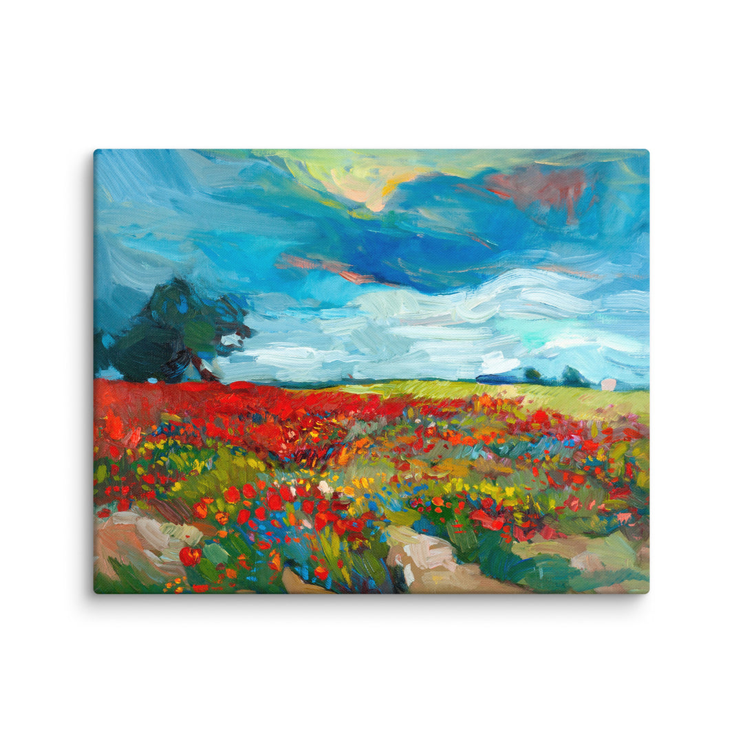 Lienzo - Campos de flores