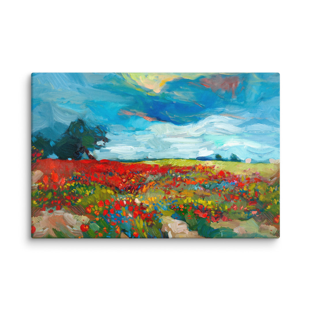 Lienzo - Campos de flores
