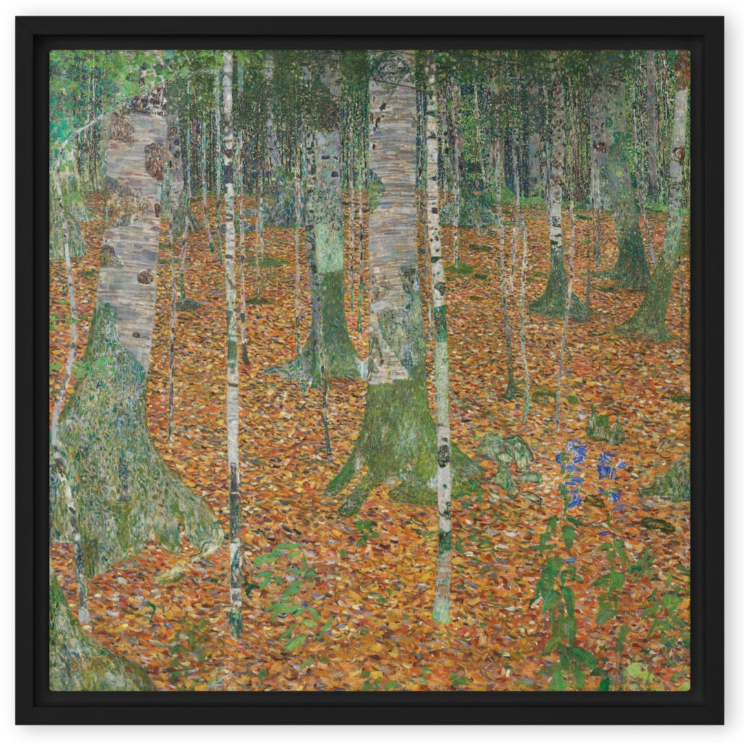 Leinwand - Gustav Klimt, Birkenwald Schwarz / 41x41 cm (16″×16″) artlia