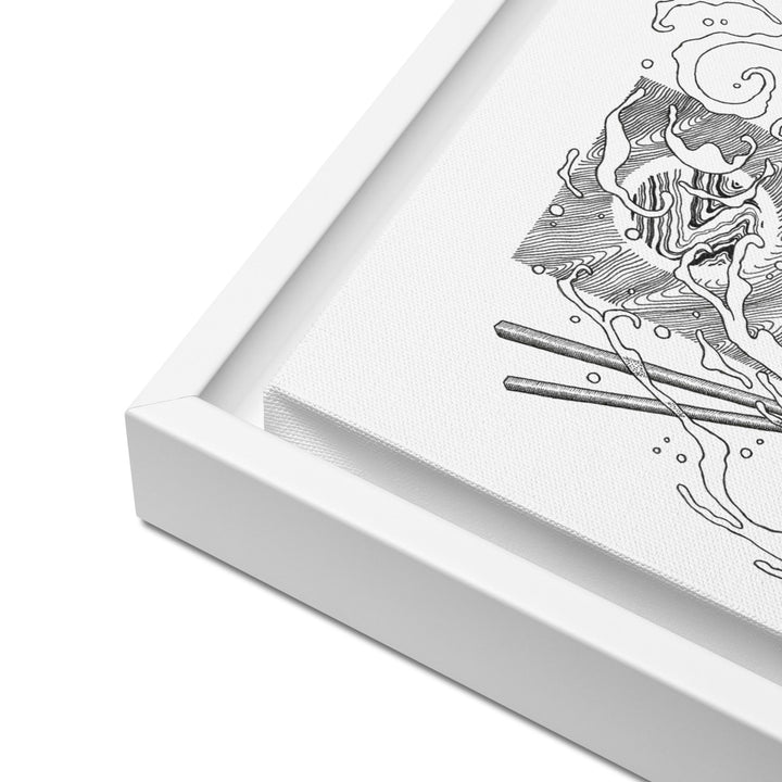 Gerahmte Leinwand - Panda Ramen artlia