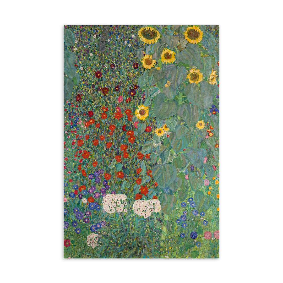 Gustav Klimt, Garten mit Sonnenblumen - Postkarte artlia