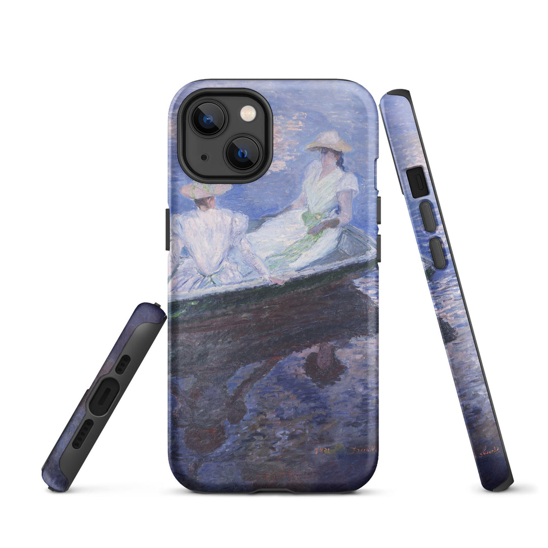 Hardcase iPhone® Handyhülle - Claude Monet, On the Boat iPhone 13 artlia