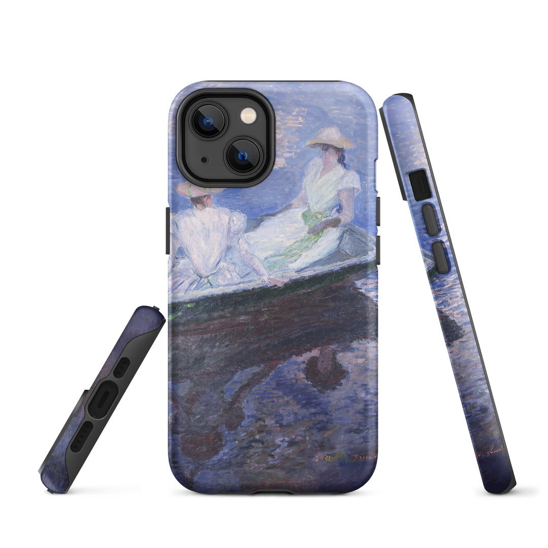 Hardcase iPhone® Handyhülle - Claude Monet, On the Boat iPhone 14 artlia