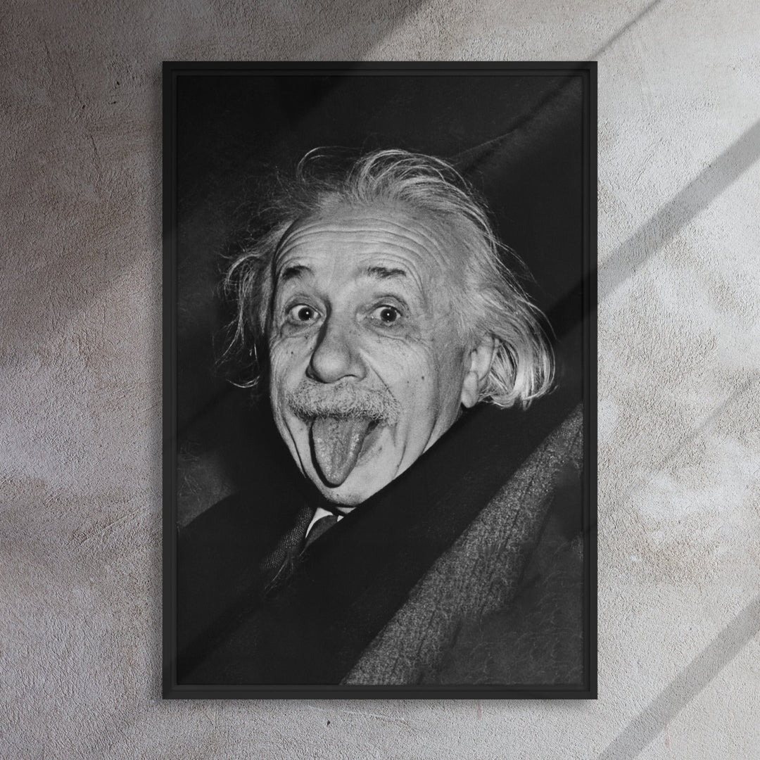 Leinwand - Albert Einstein Zunge artlia