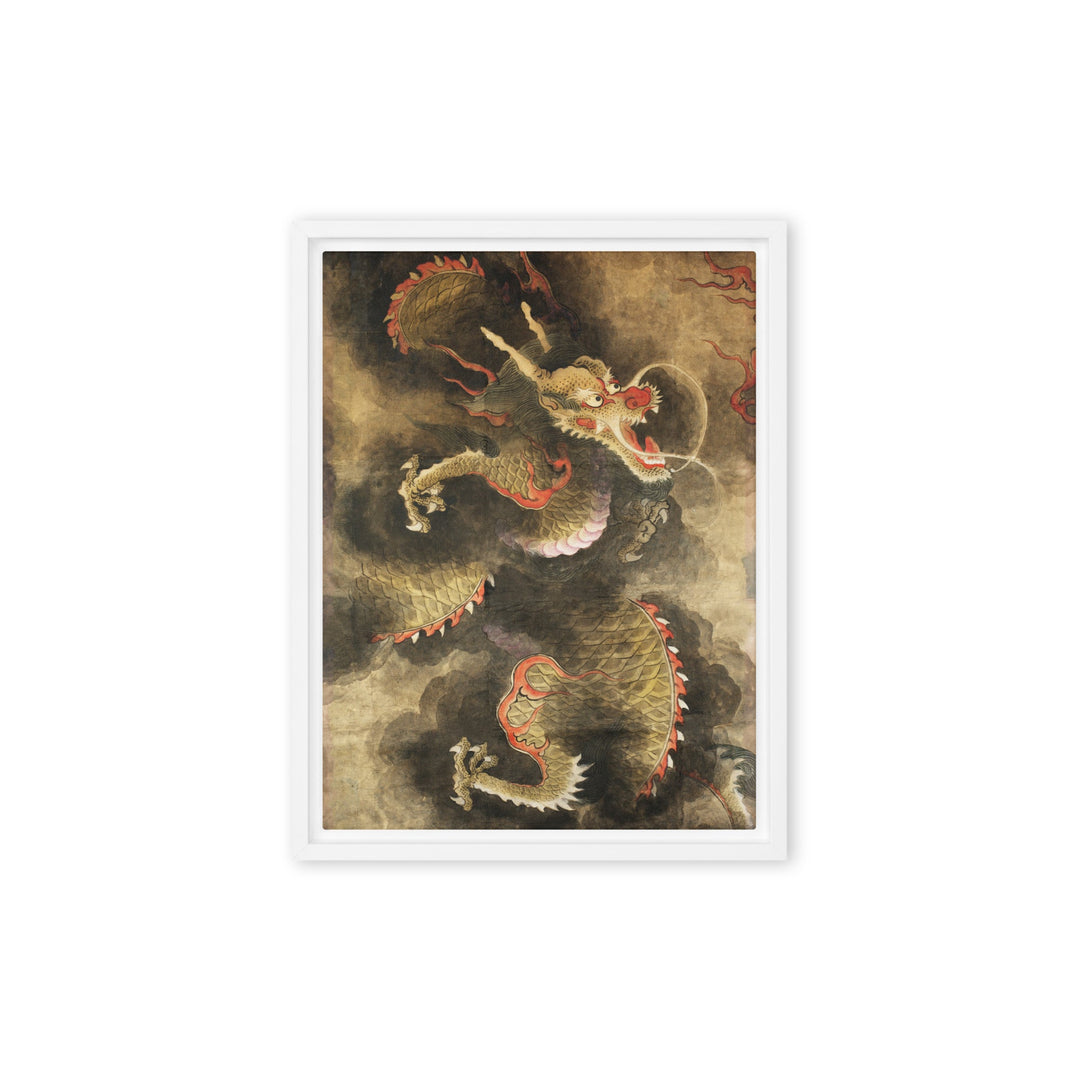 Leinwand - Der Heilige Blaue Drache Weiß / 31x41 cm (12″×16″) artlia