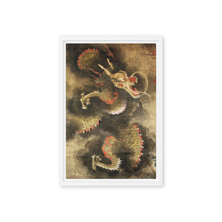 Leinwand - Der Heilige Blaue Drache Weiß / 31x46 cm (12″×18″) artlia