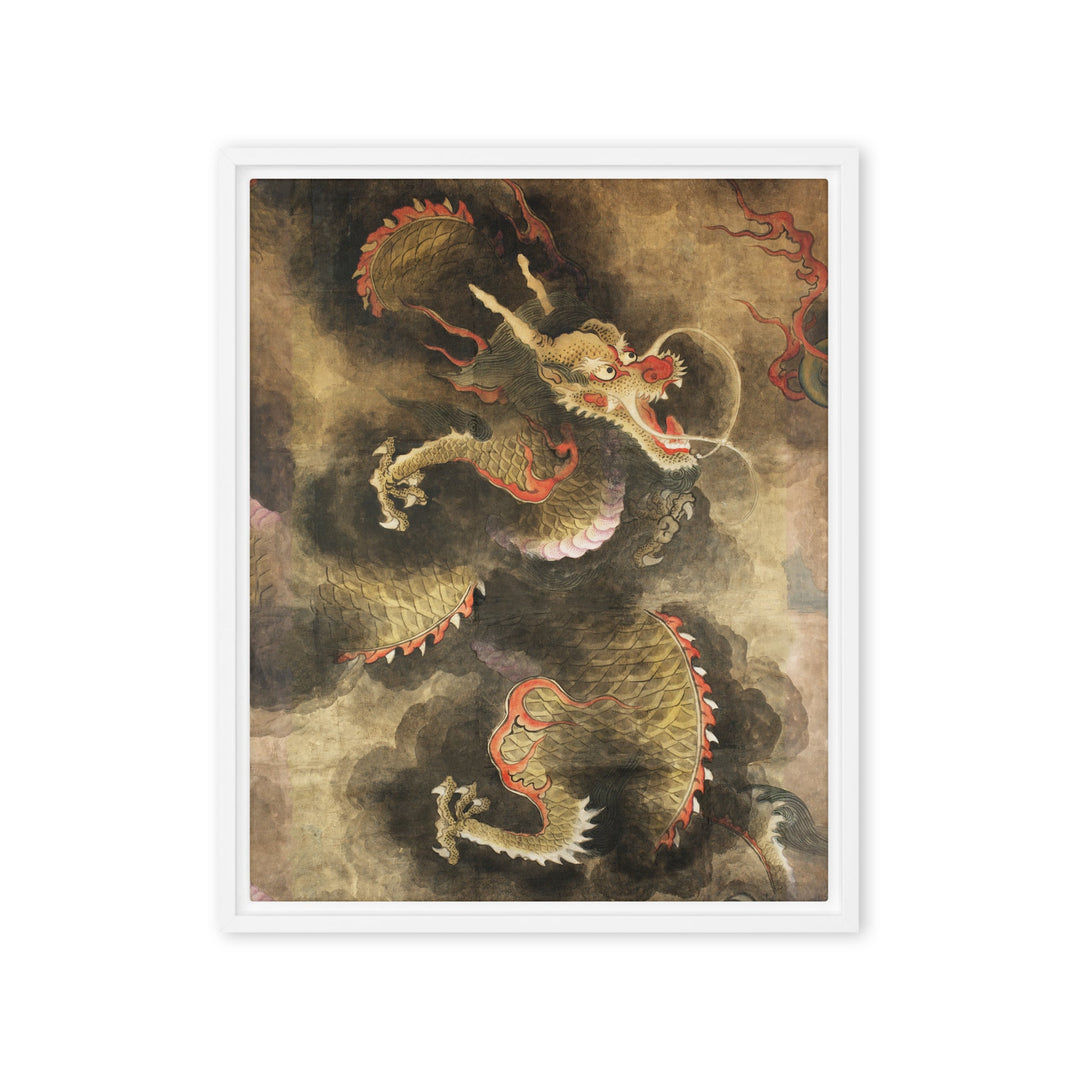 Leinwand - Der Heilige Blaue Drache Weiß / 41x51 cm (16″×20″) artlia