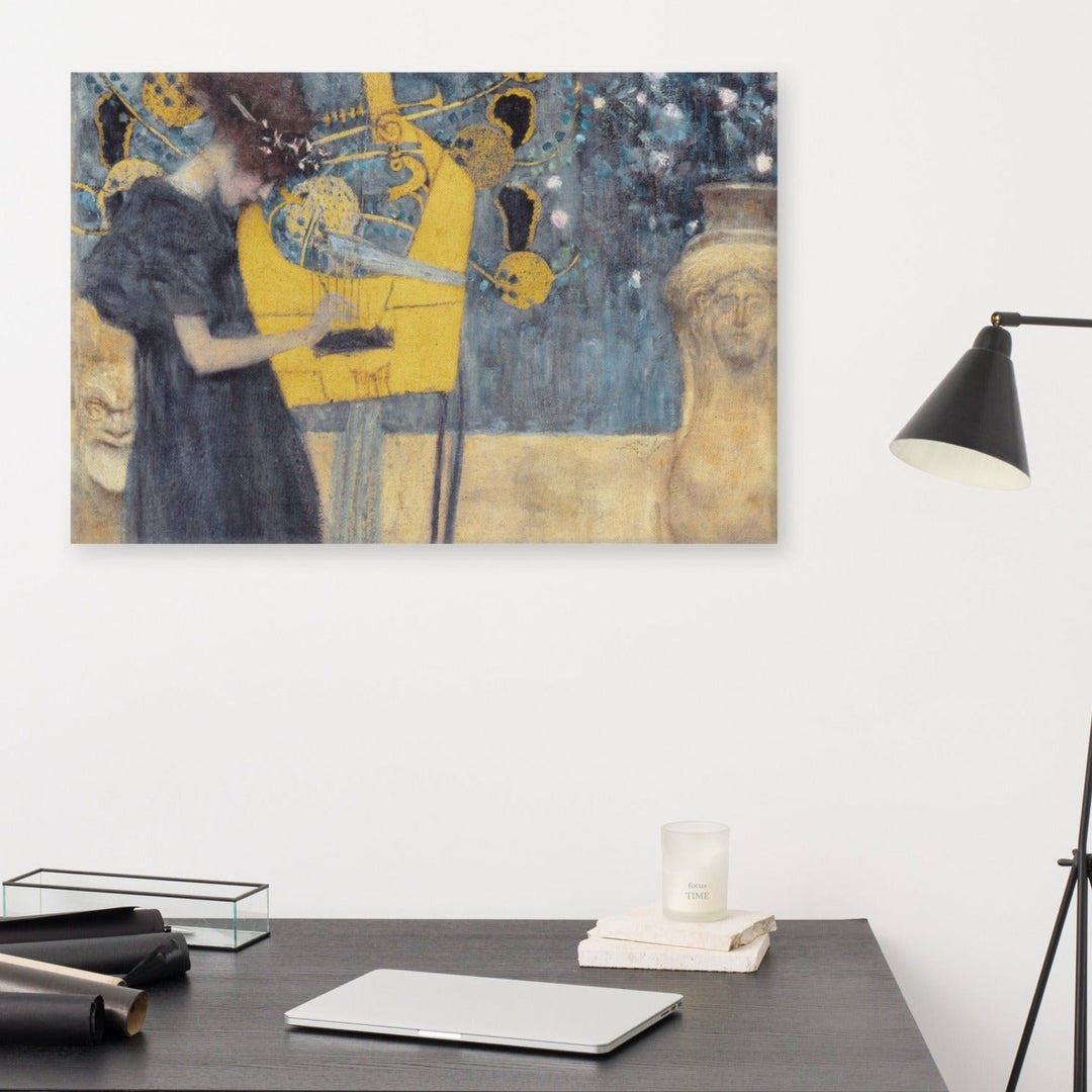 Leinwand - Gustav Klimt, Die Musik artlia
