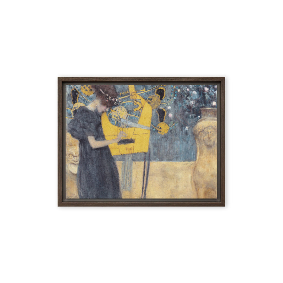 Leinwand - Gustav Klimt, Die Musik Braun / 31x41 cm (12″×16″) artlia