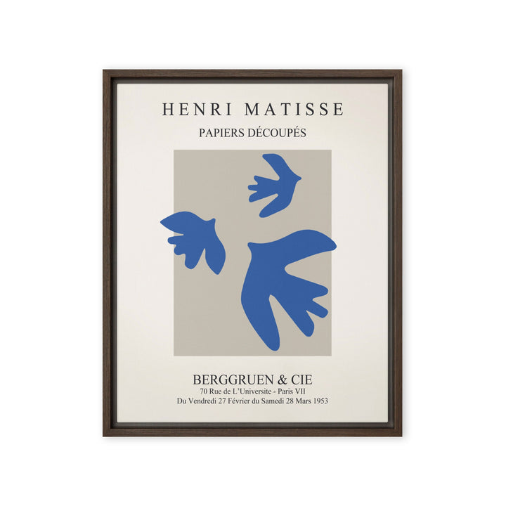 Leinwand - Henri Matisse, blaue Vögel Braun / 41x51 cm (16″×20″) artlia