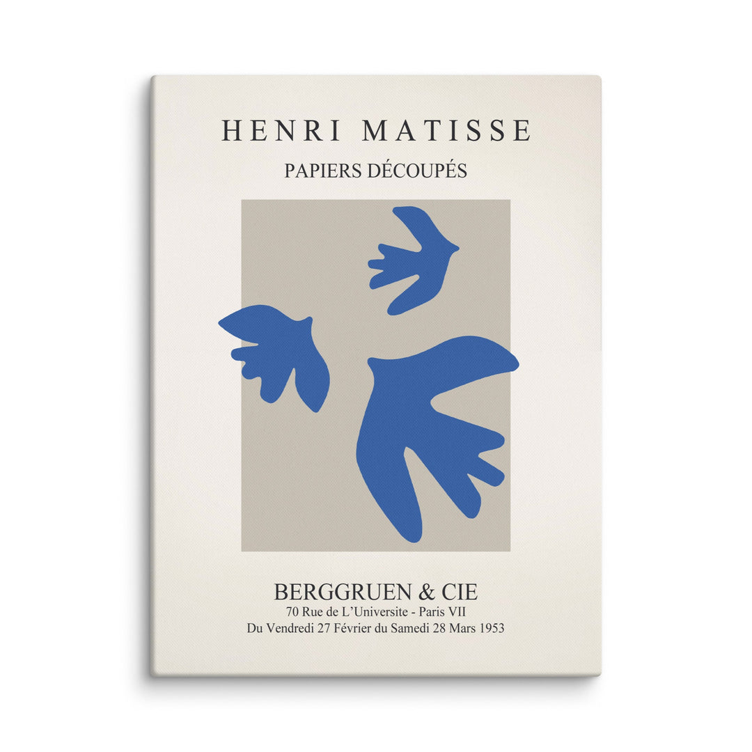 Leinwand - Henri Matisse, blaue Vögel ohne Rahmen / 31x41 cm (12″×16″) artlia