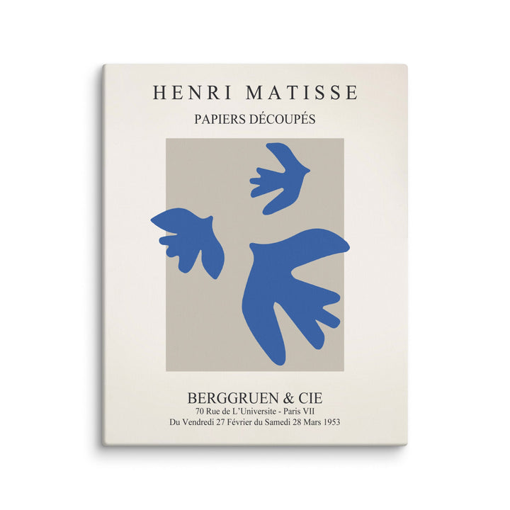 Leinwand - Henri Matisse, blaue Vögel ohne Rahmen / 41x51 cm (16″×20″) artlia
