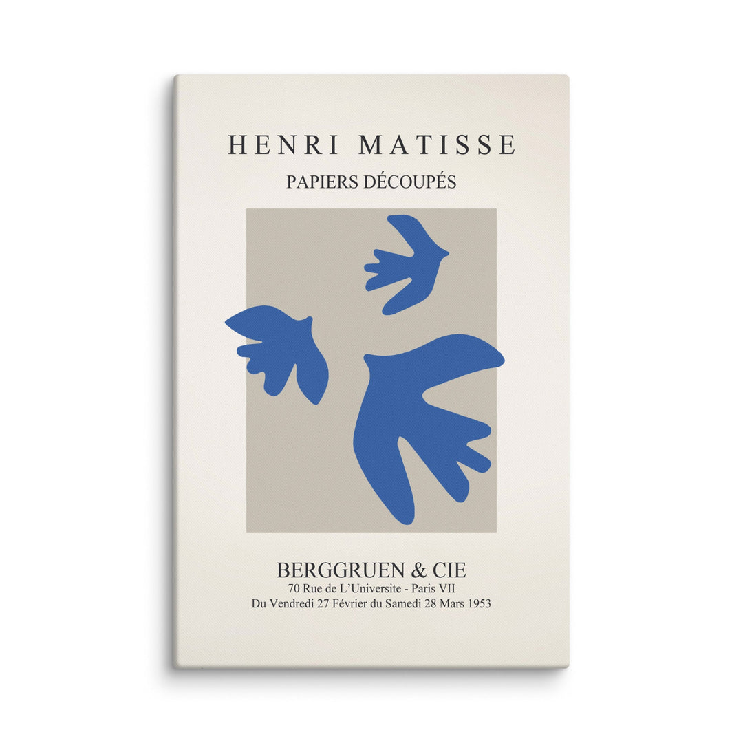 Leinwand - Henri Matisse, blaue Vögel ohne Rahmen / 61x91 cm (24″×36″) artlia