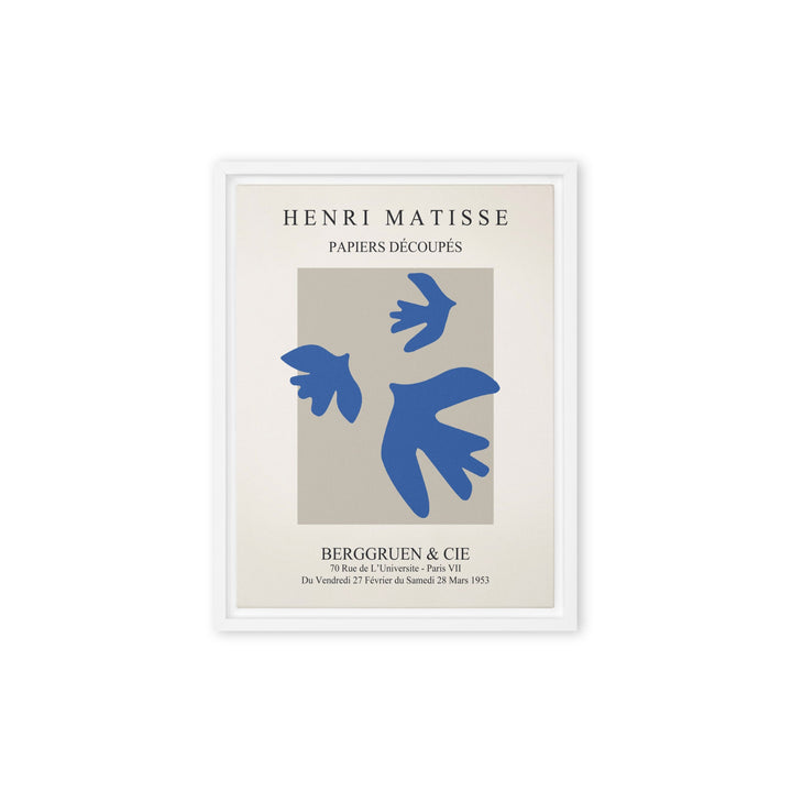 Leinwand - Henri Matisse, blaue Vögel Weiß / 31x41 cm (12″×16″) artlia