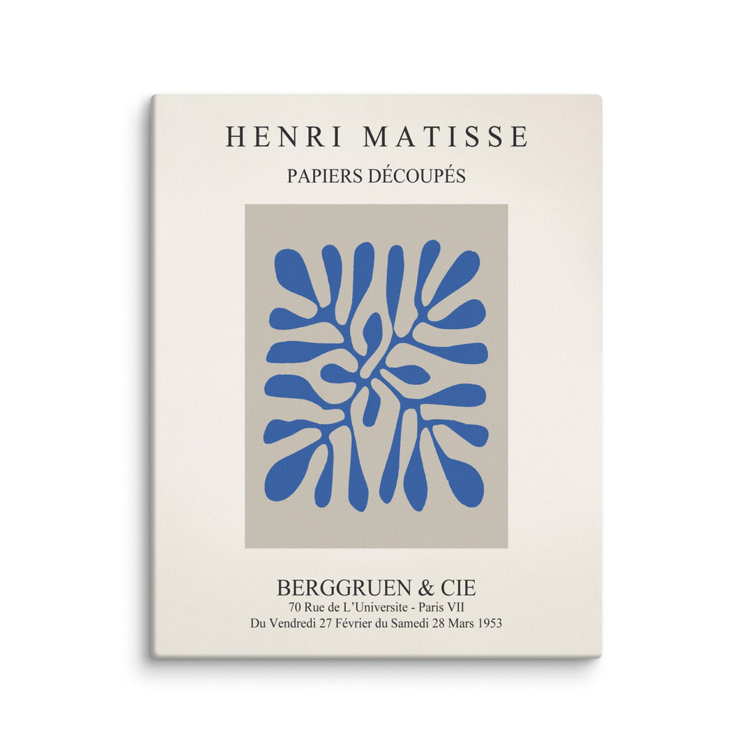 Leinwand - Henri Matisse, Papier Découpés blaue Blätter artlia