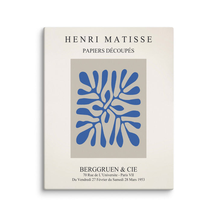 Leinwand - Henri Matisse, Papier Découpés blaue Blätter artlia