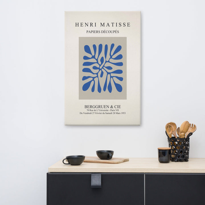 Leinwand - Henri Matisse, Papier Découpés blaue Blätter artlia