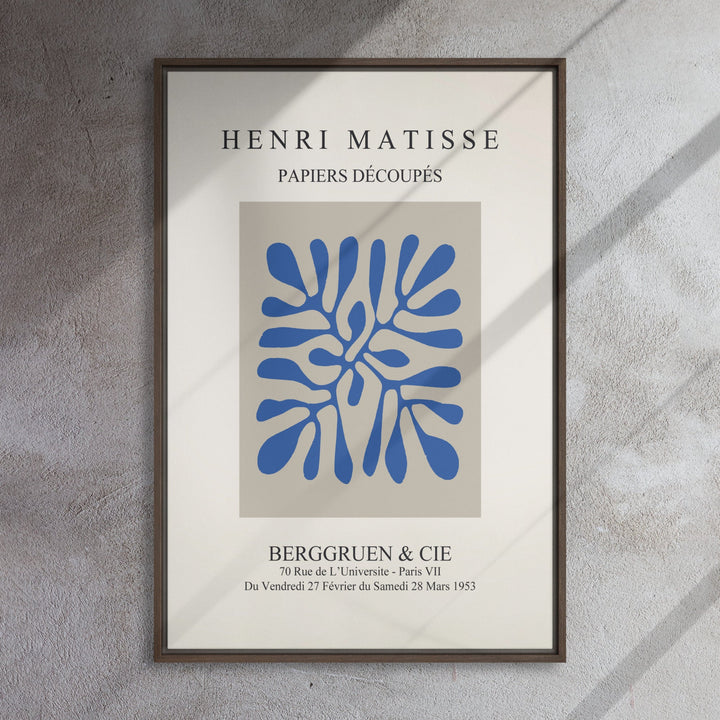 Leinwand - Henri Matisse, Papier Découpés blaue Blätter artlia