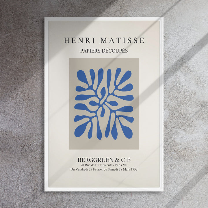 Leinwand - Henri Matisse, Papier Découpés blaue Blätter artlia