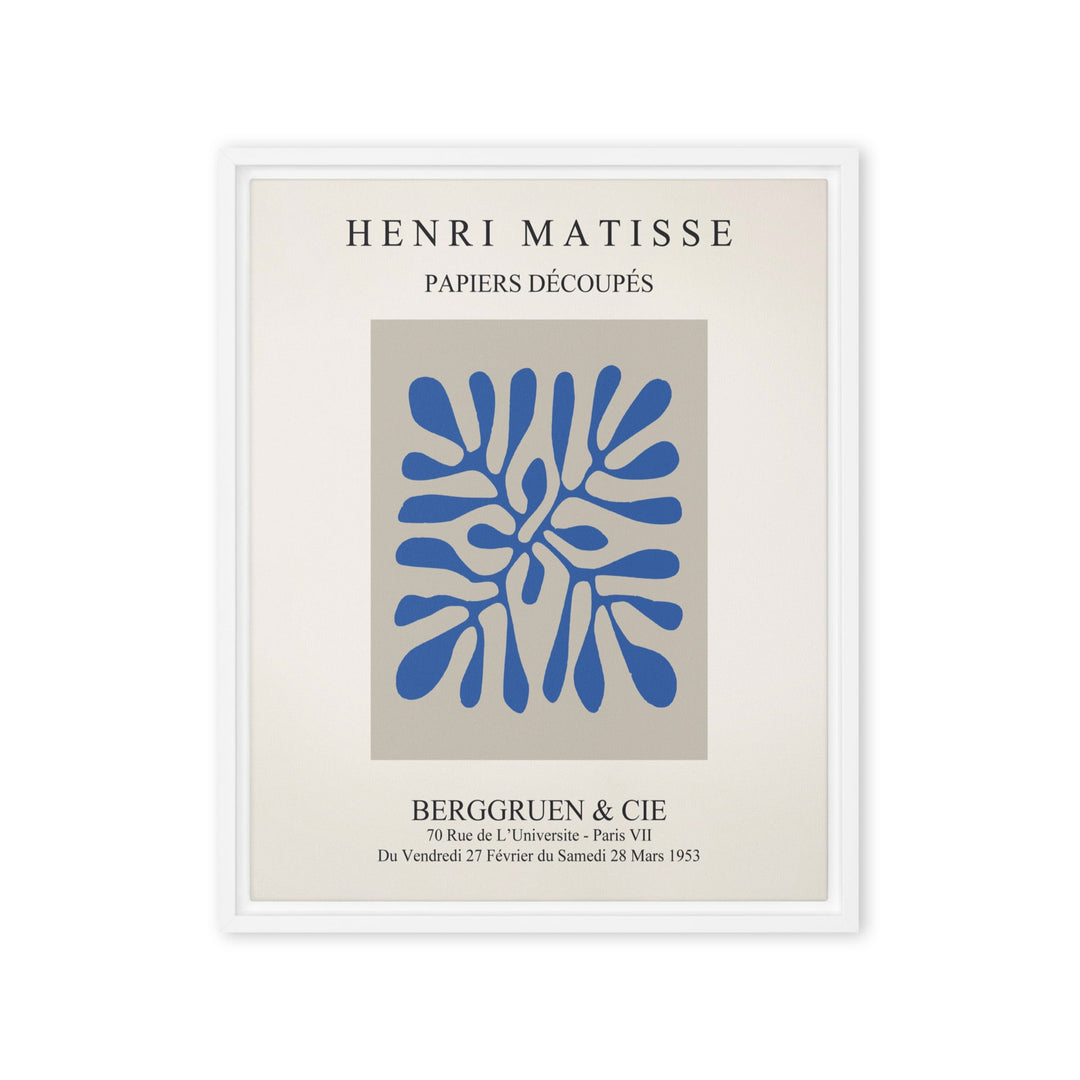 Leinwand - Henri Matisse, Papier Découpés blaue Blätter ohne Rahmen / 41x51 cm (16″×20″) artlia