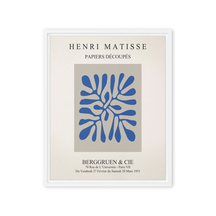 Leinwand - Henri Matisse, Papier Découpés blaue Blätter ohne Rahmen / 41x51 cm (16″×20″) artlia