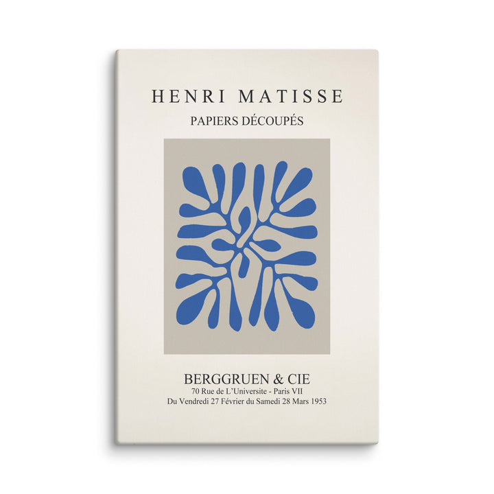 Leinwand - Henri Matisse, Papier Découpés blaue Blätter ohne Rahmen / 61x91 cm (24″×36″) artlia