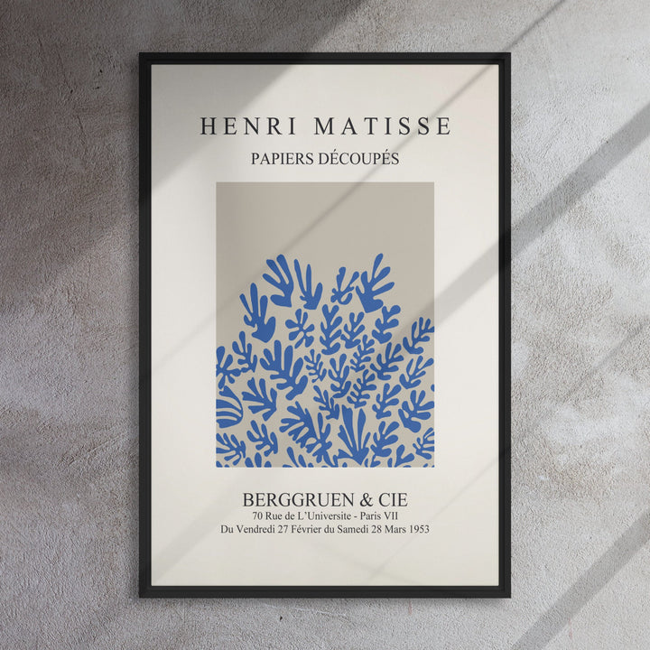 Leinwand - Henri Matisse, Papier Découpés blaue Blumen artlia