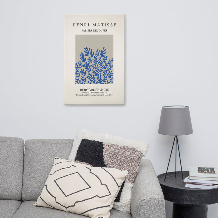Leinwand - Henri Matisse, Papier Découpés blaue Blumen artlia
