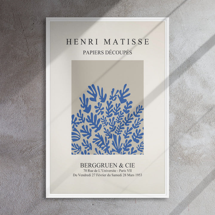 Leinwand - Henri Matisse, Papier Découpés blaue Blumen artlia