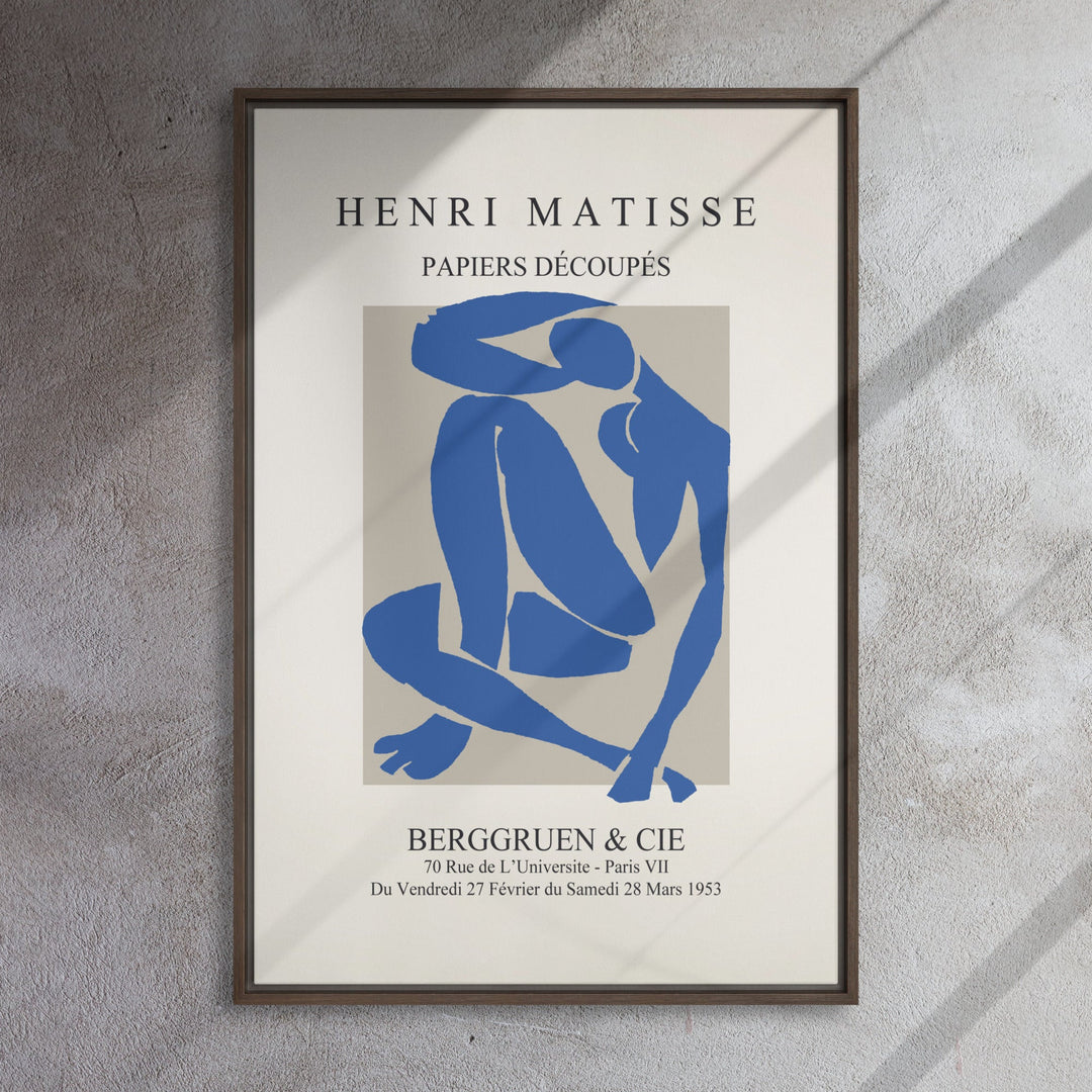 Leinwand - Henri Matisse, Papier Découpés blauer Akt artlia