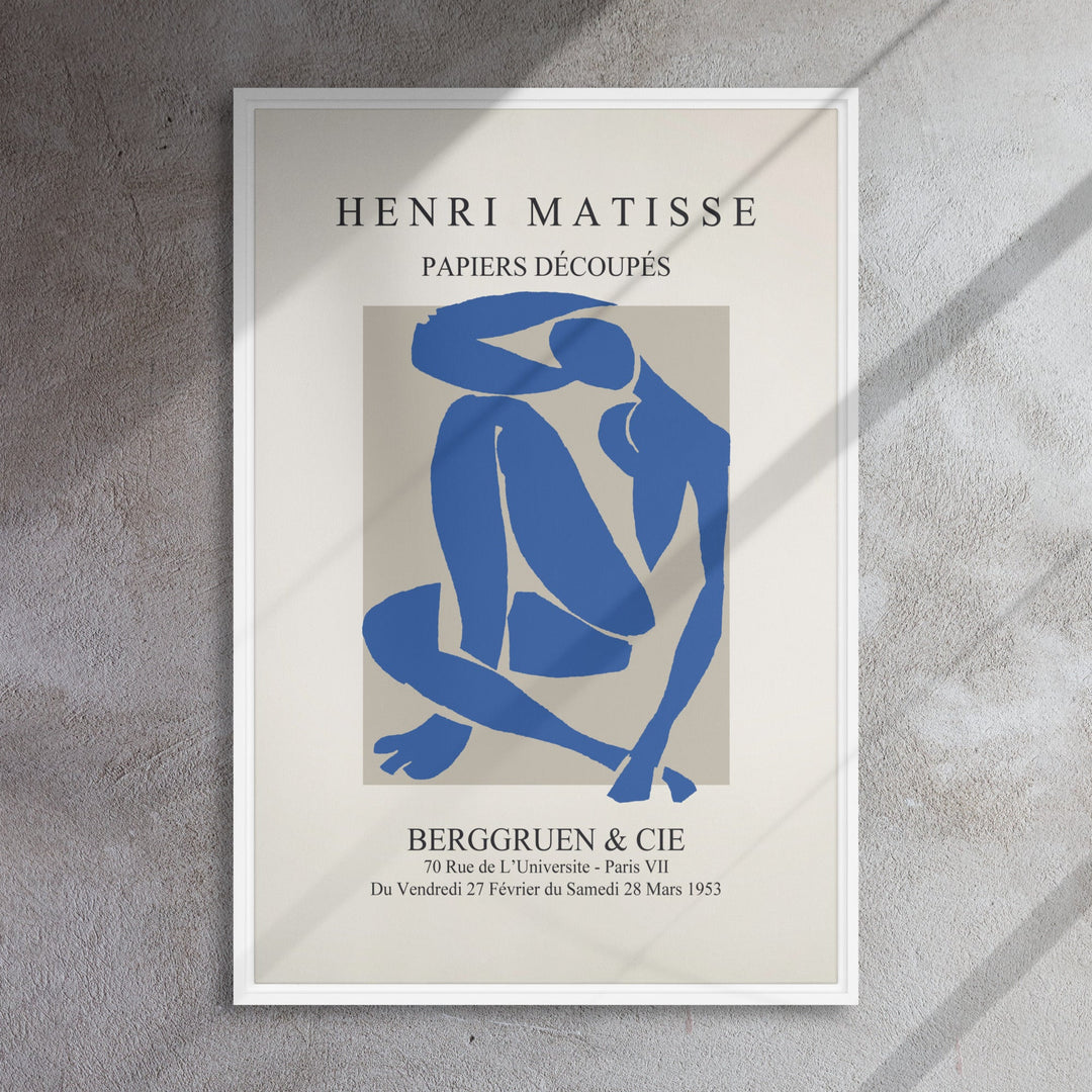 Leinwand - Henri Matisse, Papier Découpés blauer Akt artlia