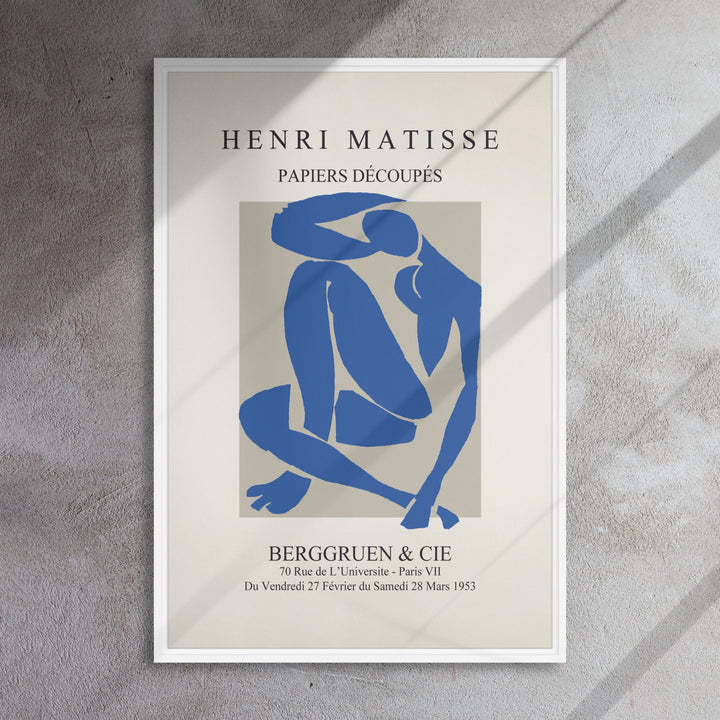 Leinwand - Henri Matisse, Papier Découpés blauer Akt artlia