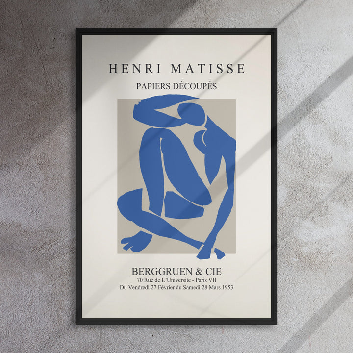 Leinwand - Henri Matisse, Papier Découpés blauer Akt artlia