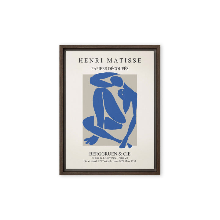 Leinwand - Henri Matisse, Papier Découpés blauer Akt Braun / 31x41 cm (12″×16″) artlia