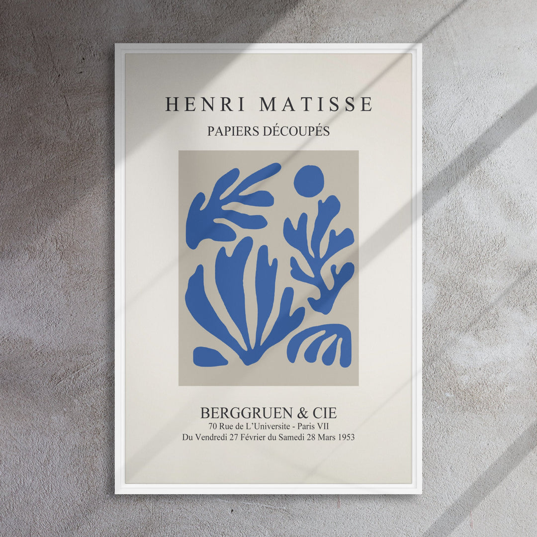 Leinwand - Henri Matisse, Papier Découpés blauer Garten I artlia