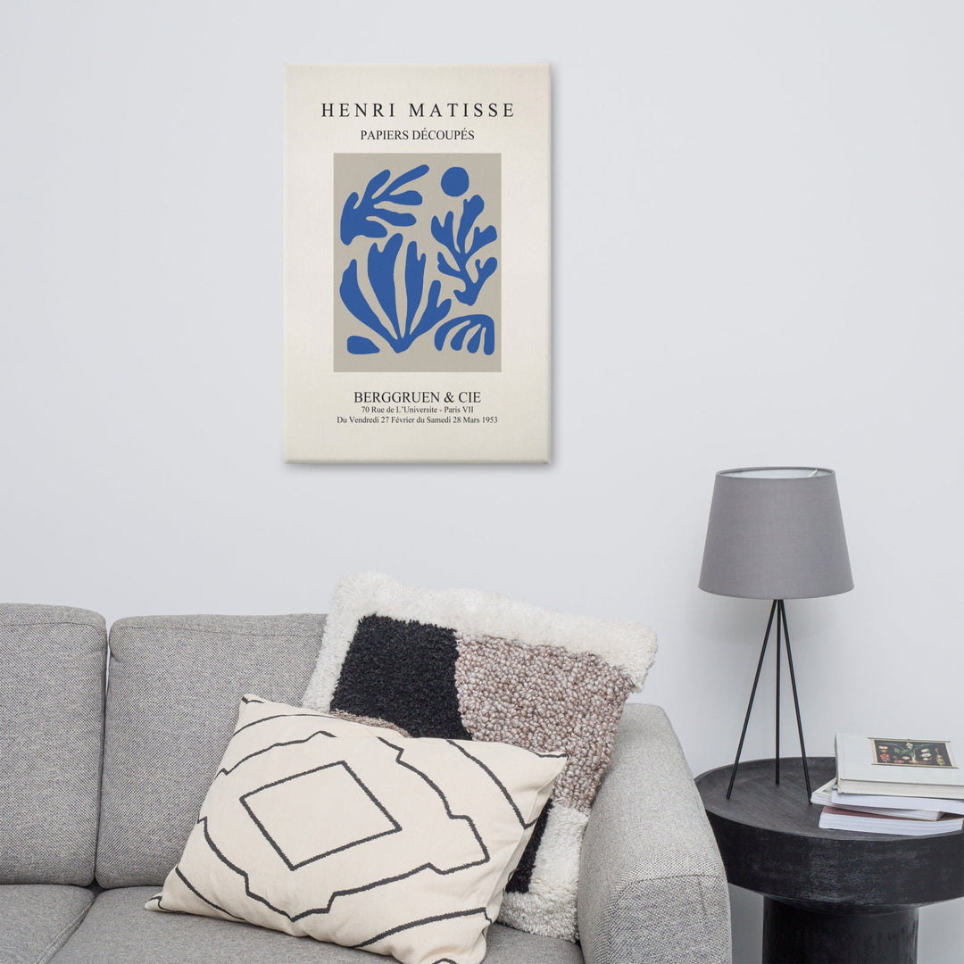 Leinwand - Henri Matisse, Papier Découpés blauer Garten I artlia