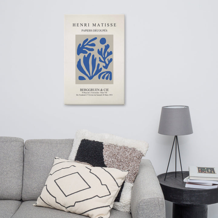 Leinwand - Henri Matisse, Papier Découpés blauer Garten I artlia