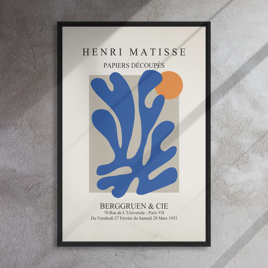 Leinwand - Henri Matisse, Papier Découpés blauer Garten II artlia
