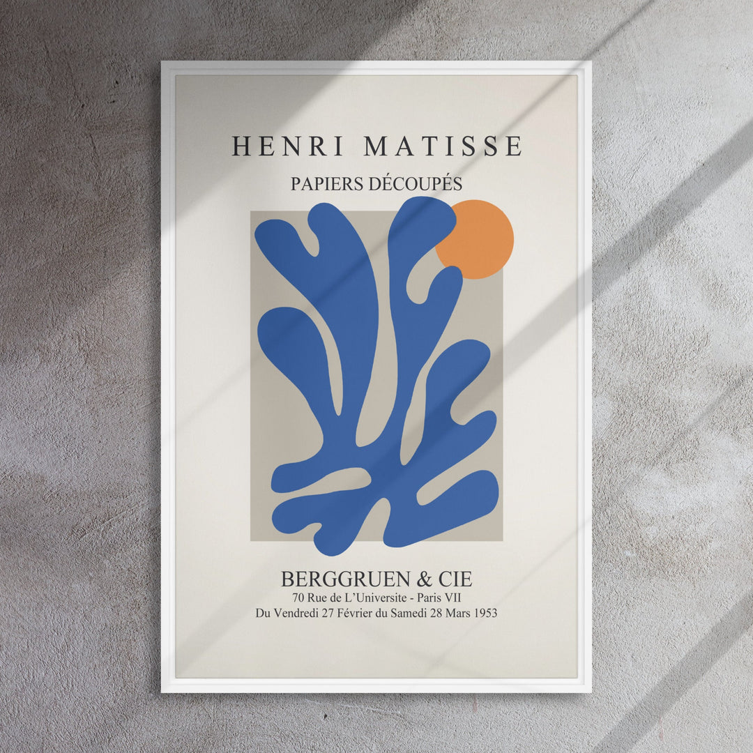 Leinwand - Henri Matisse, Papier Découpés blauer Garten II artlia