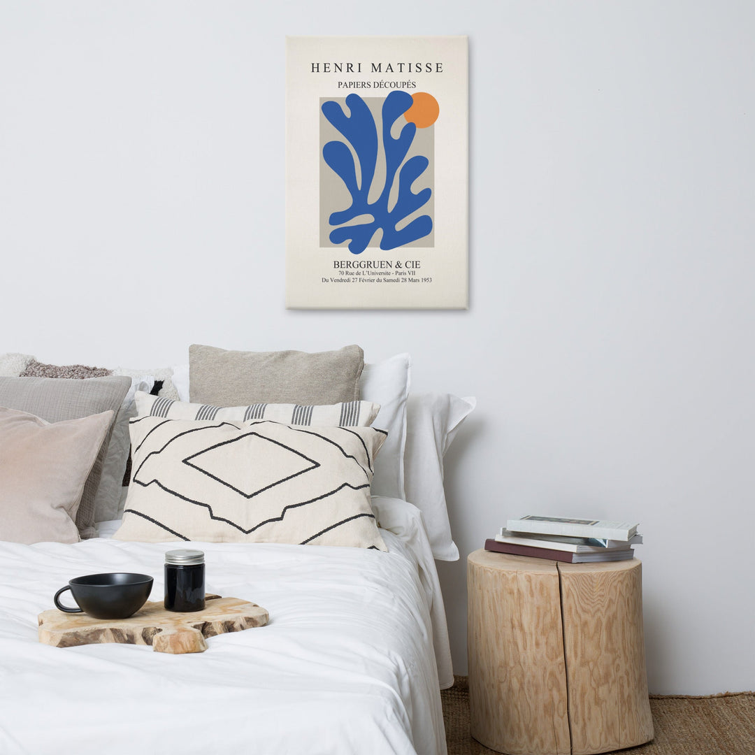 Leinwand - Henri Matisse, Papier Découpés blauer Garten II artlia