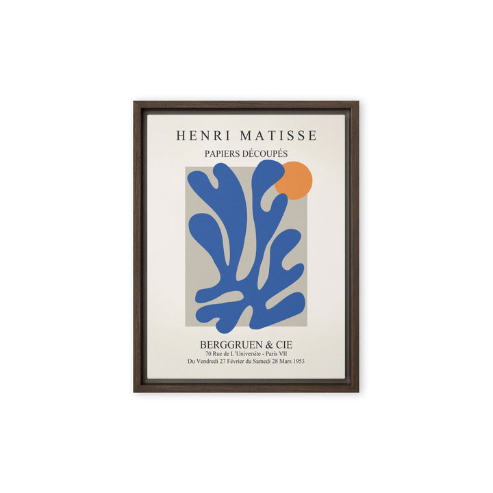 Leinwand - Henri Matisse, Papier Découpés blauer Garten II Braun / 31x41 cm (12″×16″) artlia