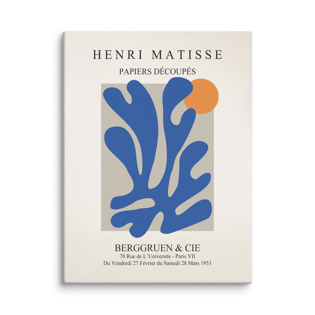 Leinwand - Henri Matisse, Papier Découpés blauer Garten II ohne Rahmen / 31x41 cm (12″×16″) artlia
