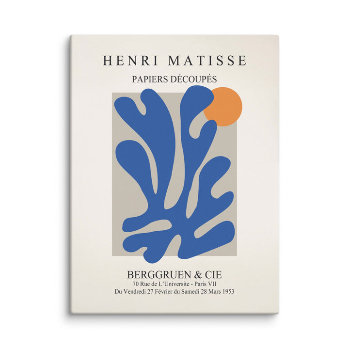 Leinwand - Henri Matisse, Papier Découpés blauer Garten II ohne Rahmen / 31x41 cm (12″×16″) artlia