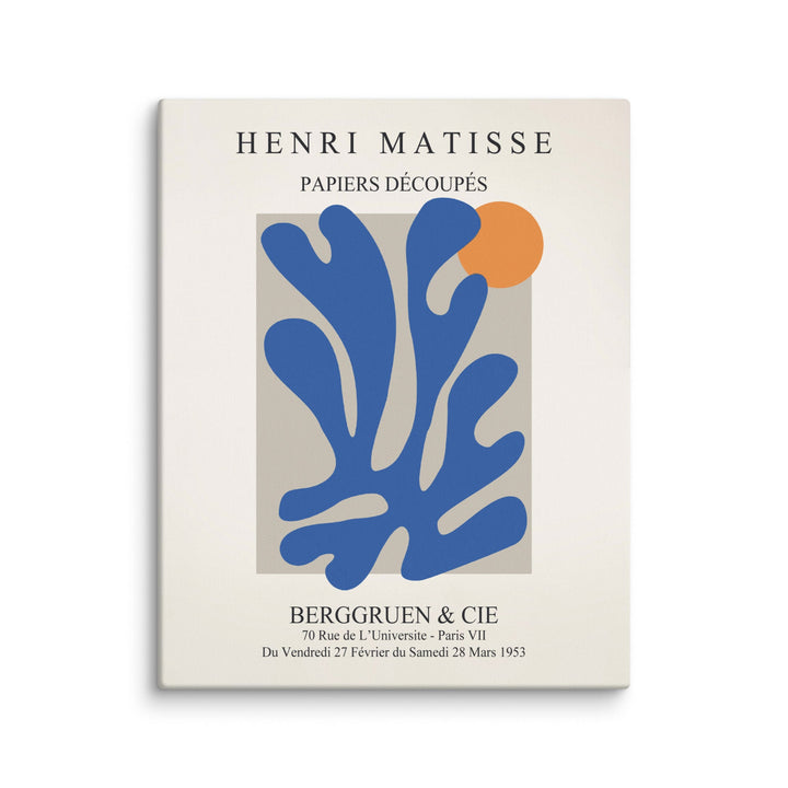 Leinwand - Henri Matisse, Papier Découpés blauer Garten II ohne Rahmen / 41x51 cm (16″×20″) artlia