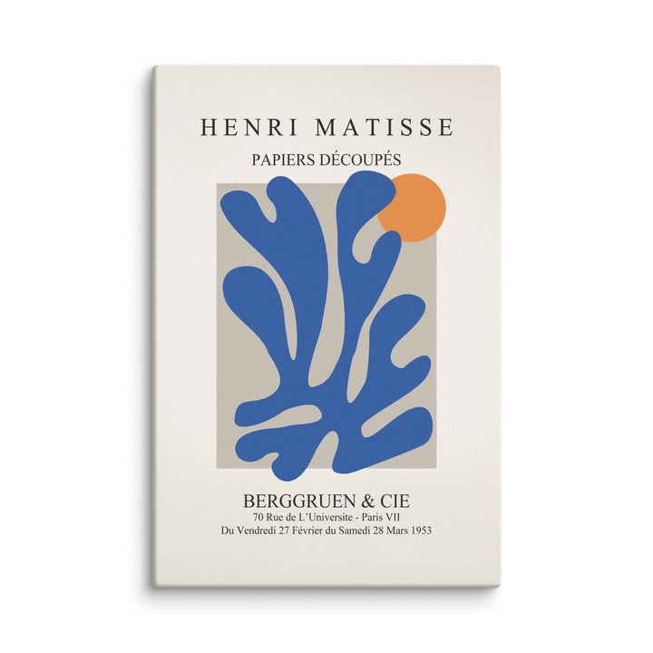 Leinwand - Henri Matisse, Papier Découpés blauer Garten II ohne Rahmen / 61x91 cm (24″×36″) artlia