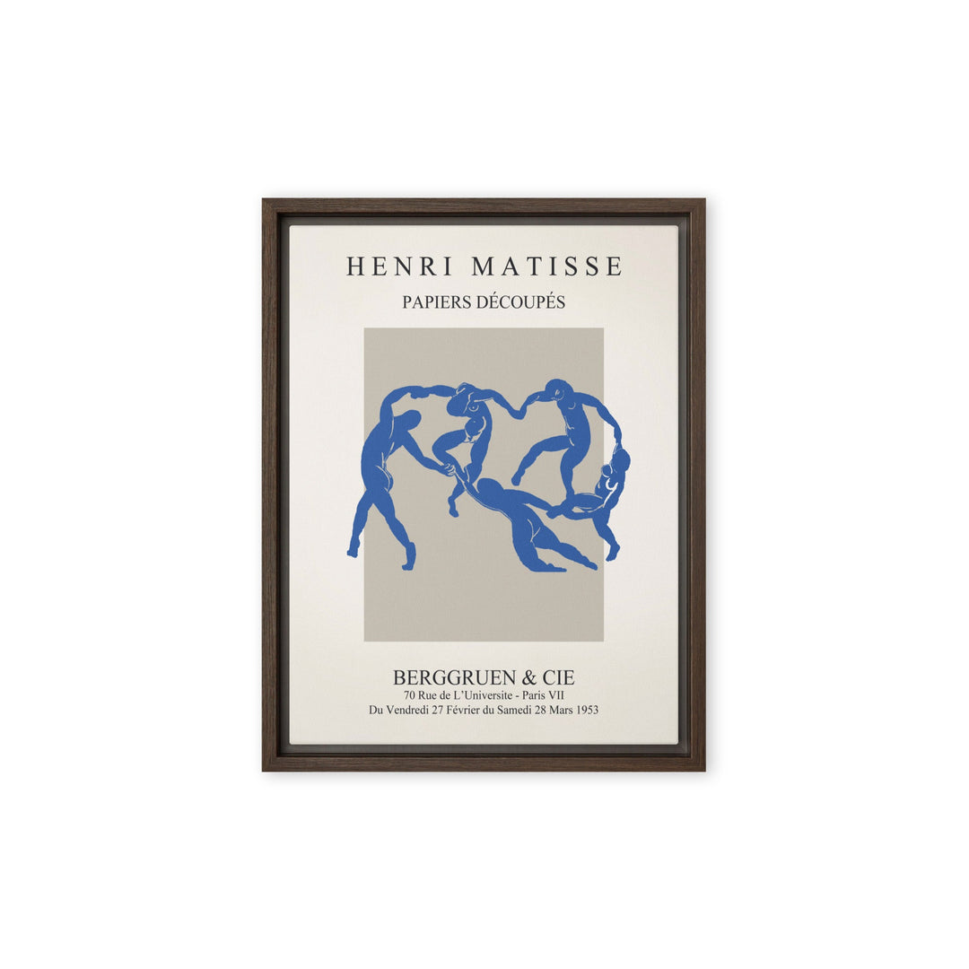Leinwand - Henri Matisse, Papier Découpés blauer Tanz Braun / 31x41 cm (12″×16″) artlia