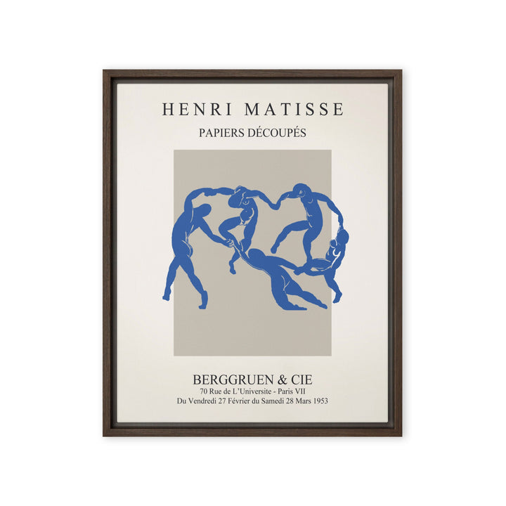 Leinwand - Henri Matisse, Papier Découpés blauer Tanz Braun / 41x51 cm (16″×20″) artlia