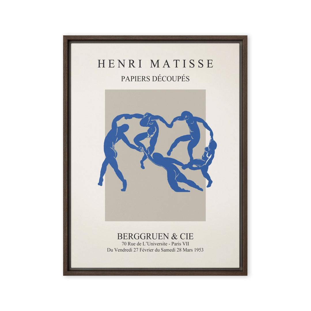 Leinwand - Henri Matisse, Papier Découpés blauer Tanz Braun / 46x61 cm (18″×24″) artlia