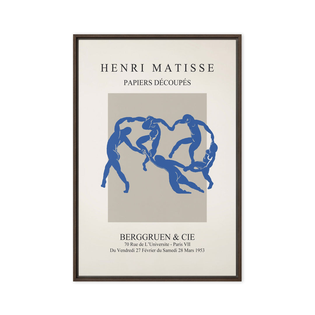 Leinwand - Henri Matisse, Papier Découpés blauer Tanz Braun / 61x91 cm (24″×36″) artlia