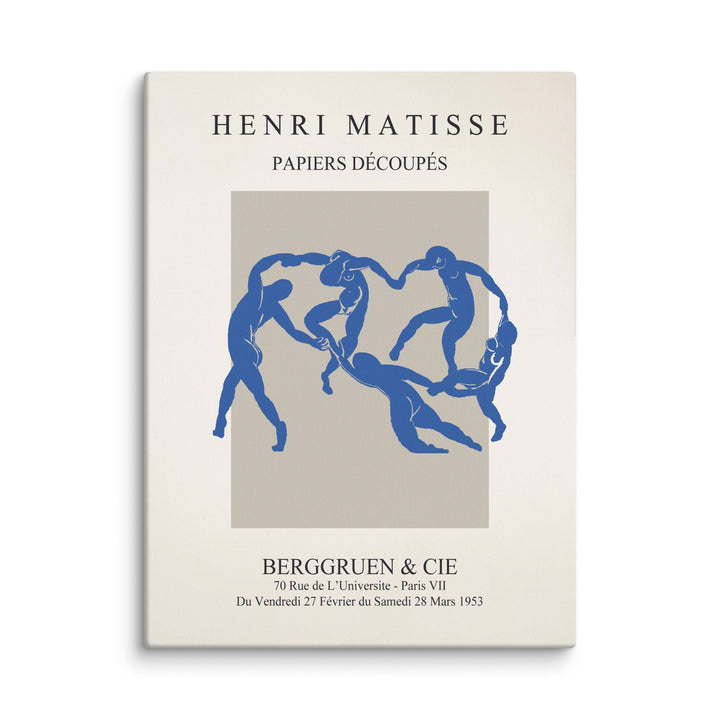 Leinwand - Henri Matisse, Papier Découpés blauer Tanz ohne Rahmen / 31x41 cm (12″×16″) artlia